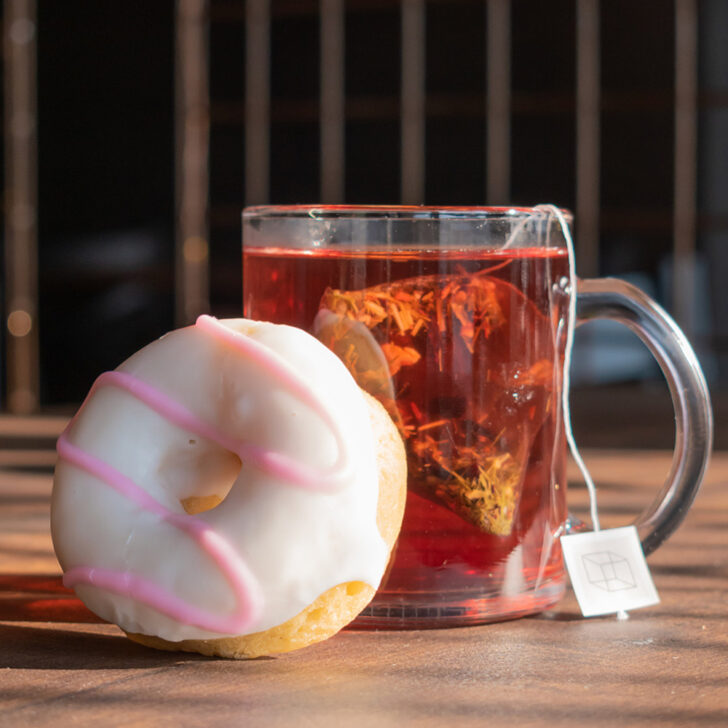 Vanilla Donut and Tea